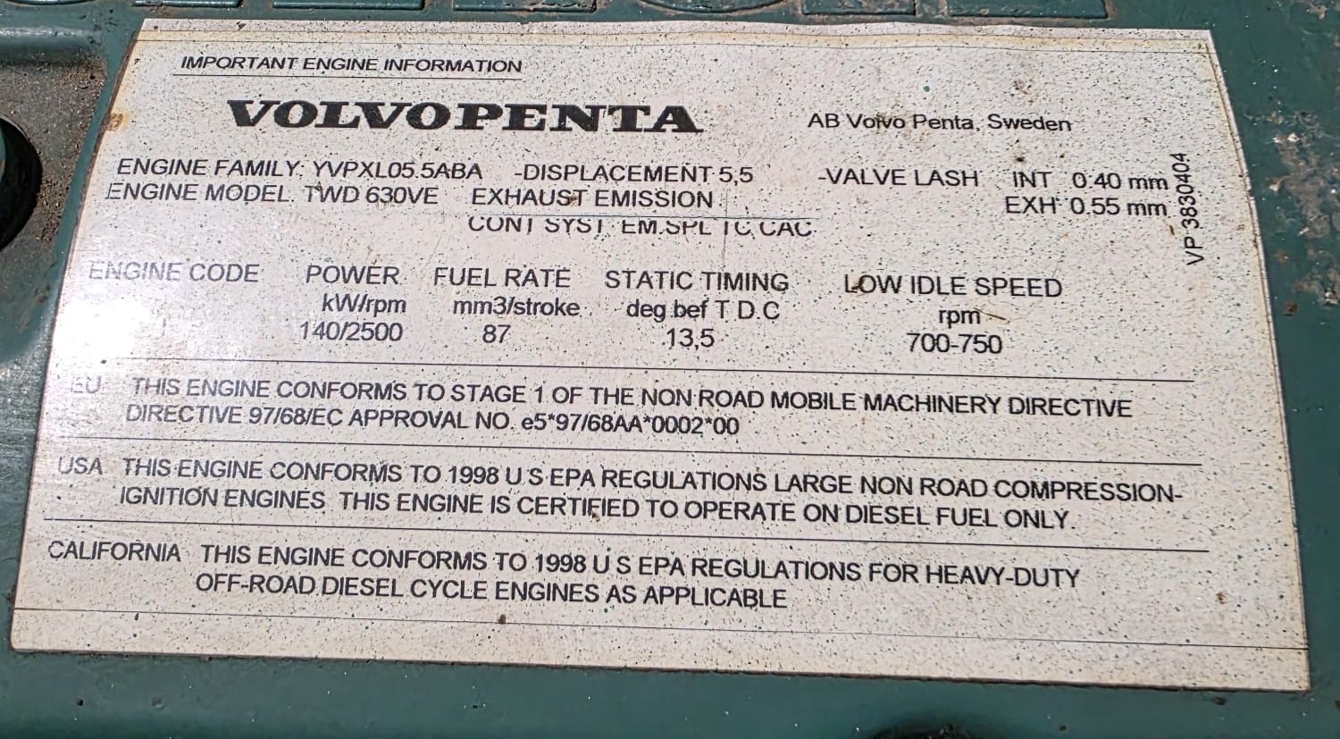 Volvo Penta TWD 630 VE – Image 3